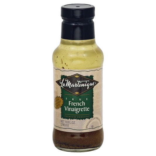 La Martinique French Vinaigrette Salad Dressing Bottle; 10 Fluid Ounce; 6 Per Case - High Mart Wholesale