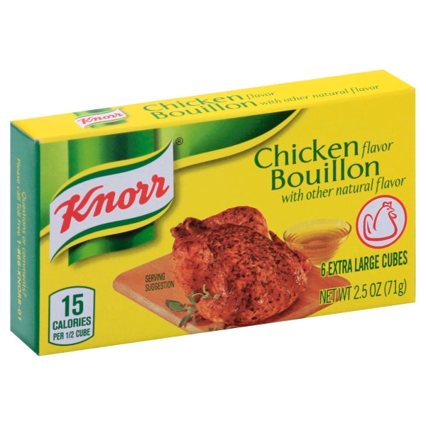 Knorr Soup Boullion Chicken Cube; 6 Piece; 24 Per Box; 6 Per Case - High Mart Wholesale