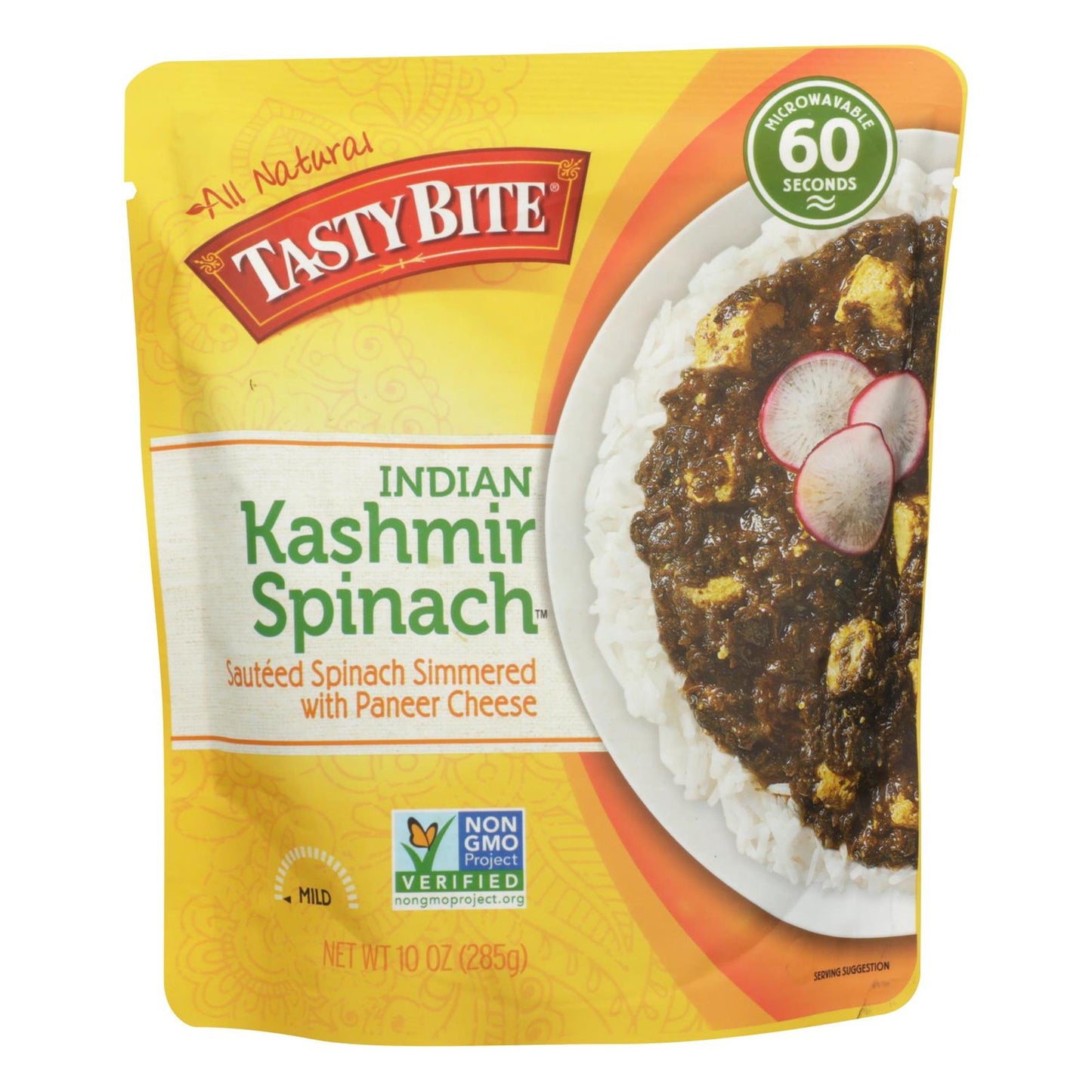 Tasty Bite Kashmir Spinach; 10 Ounces; 48 Per Case - High Mart Wholesale
