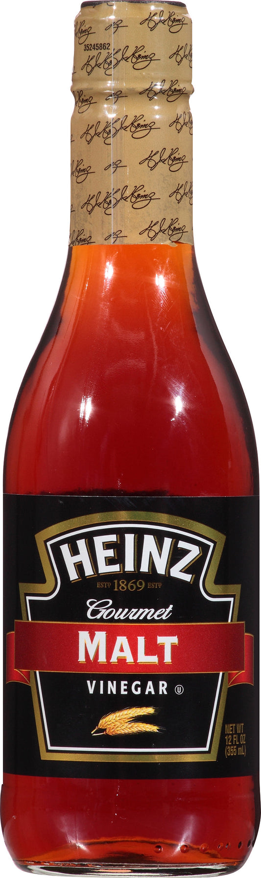 Heinz Malt Vinegar Bottle; 12 Fluid Ounce; 12 Per Case