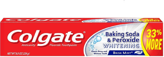 Colgate Toothpaste With Baking Soda & Peroxide; 8 Ounces; 6 Per Box; 4 Per Case