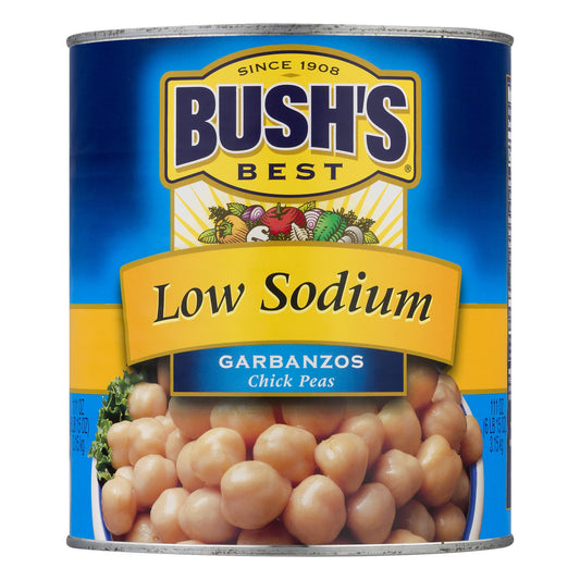 Bush's Best Low Sodium Garbanzo Beans; 111 Ounces; 6 Per Case