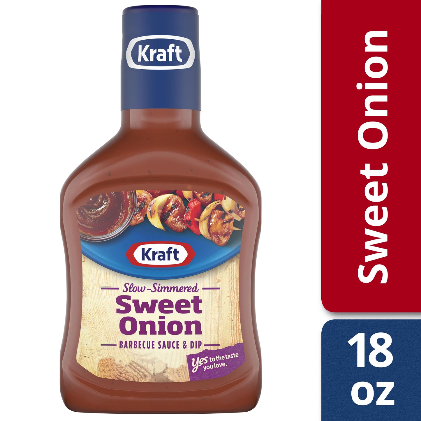 Kraft Sweet Onion Bbq Sauce Bottle; 1.125 Pound; 12 Per Case