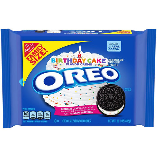 Oreo Birthday Cake Cookie; 17 Ounces; 12 Per Case - High Mart Wholesale