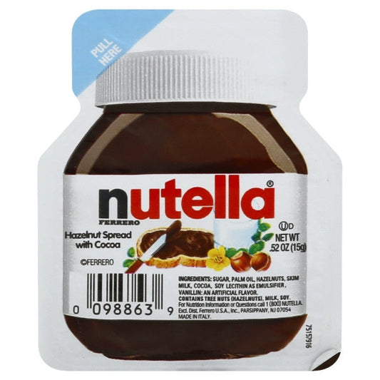 Nutella Hazelnut Spread Portion Control; 0.52 Ounce; 120 Per Case