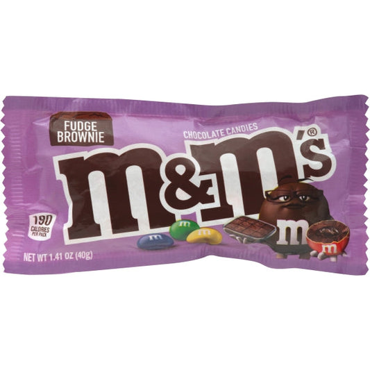 M&M's Fudge Brownie Single; 1.41 Ounces; 24 Per Box; 12 Per Case