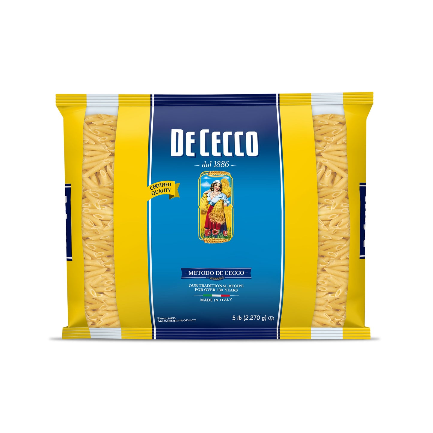 De Cecco No. 41 Penne Rigate; 5 Pounds; 4 Per Case