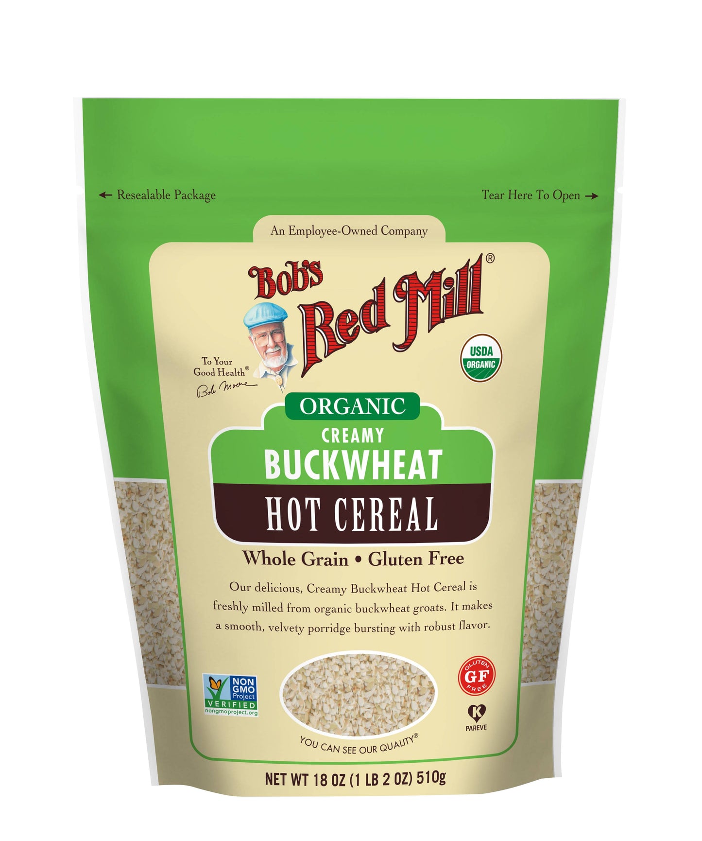 Bob's Red Mill Natural Foods Inc Organic Cereal Creamy Buckwheat; 18 Ounces; 4 Per Case