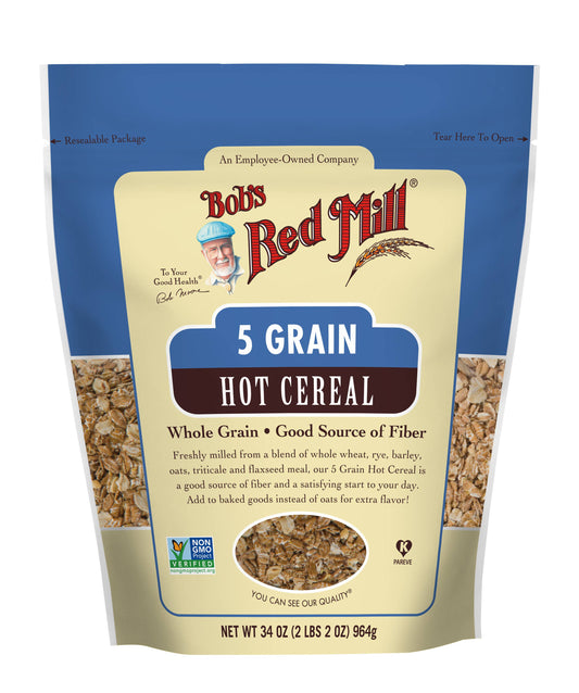 Bob's Red Mill Natural Foods Inc Cereal 5 Grain Rolled; 34 Ounces; 4 Per Case