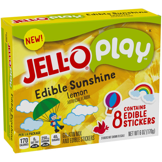 Jell-O Play Instant Powdered Gelatin Dessert Lemon; 6 Ounces; 24 Per Case - High Mart Wholesale