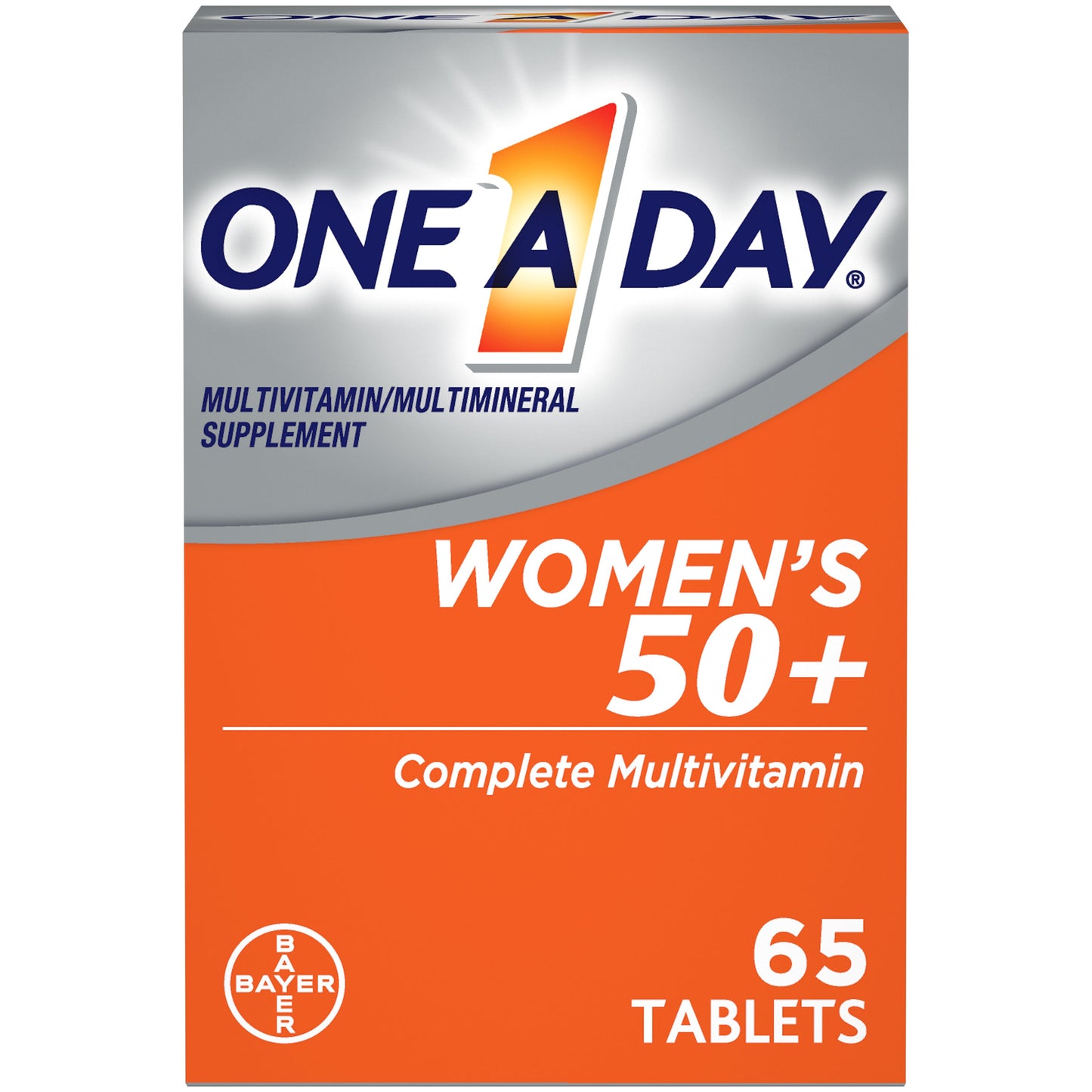 One-A-Day Women 50+ Advantage; 65 Piece; 3 Per Box; 8 Per Case