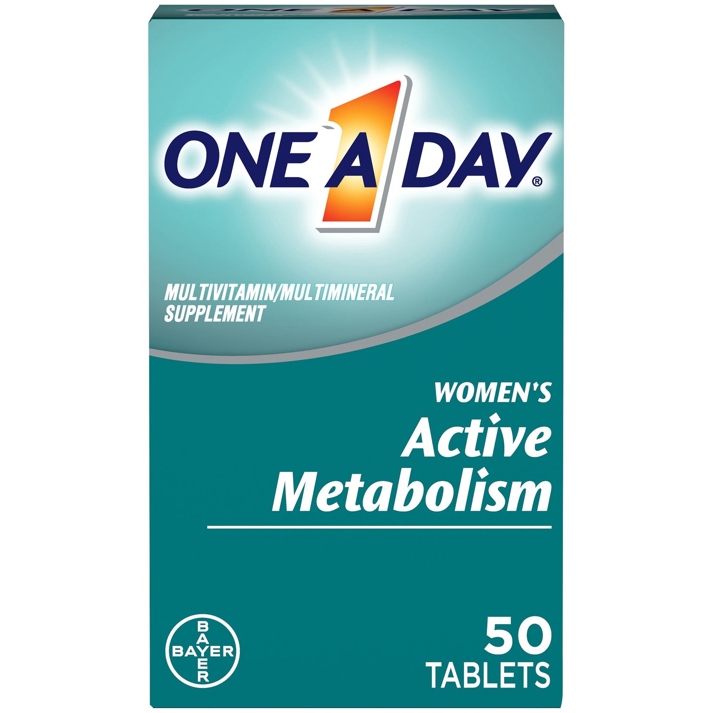 One-A-Day Women Active Metabolism; 50 Piece; 3 Per Box; 8 Per Case