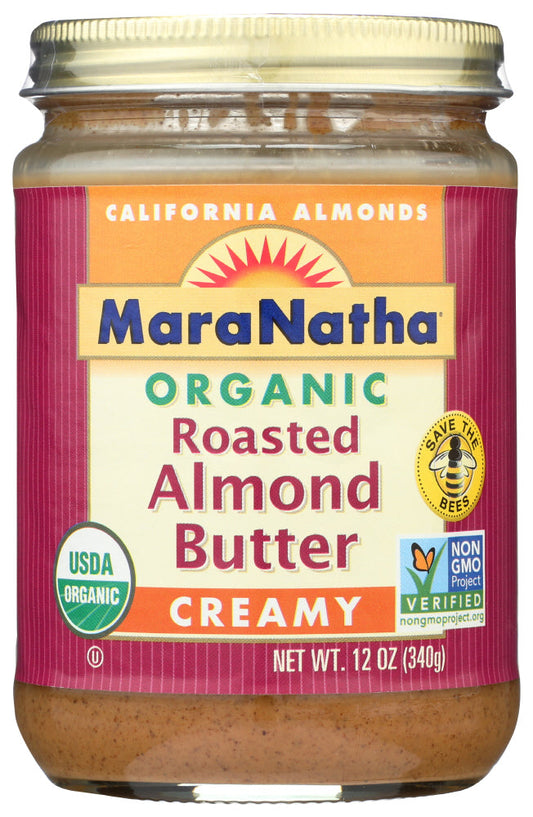 Maranatha Butter Almond Roasted Creamy; 12 Ounces; 6 Per Case - High Mart Wholesale