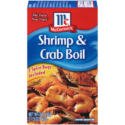 Mccormick Golden Dipt Shrimp & Crab Boil; 3 Ounces; 12 Per Case