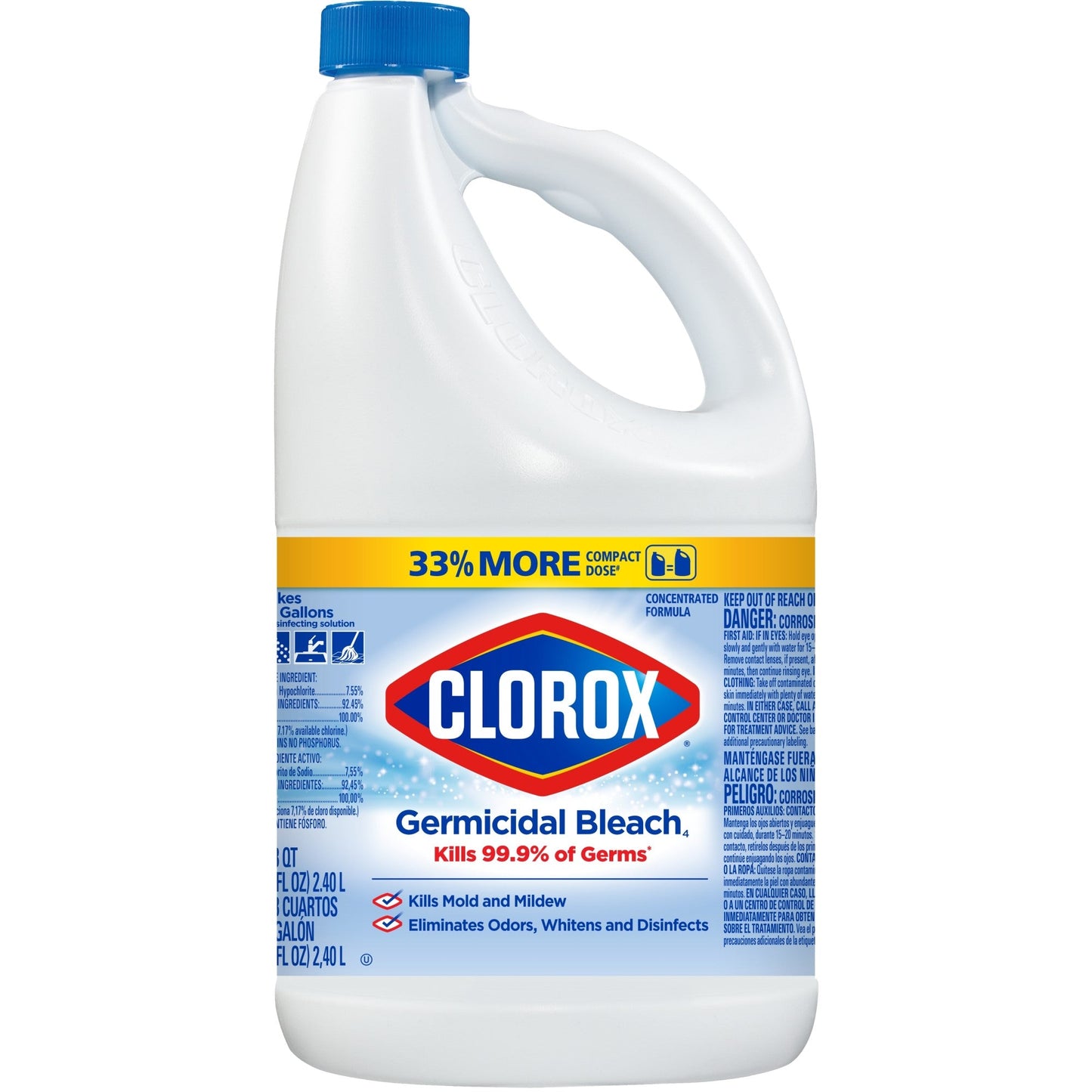 Clorox Germicidal Bleach Regular; 81 Fluid Ounces; 6 Per Case - High Mart Wholesale