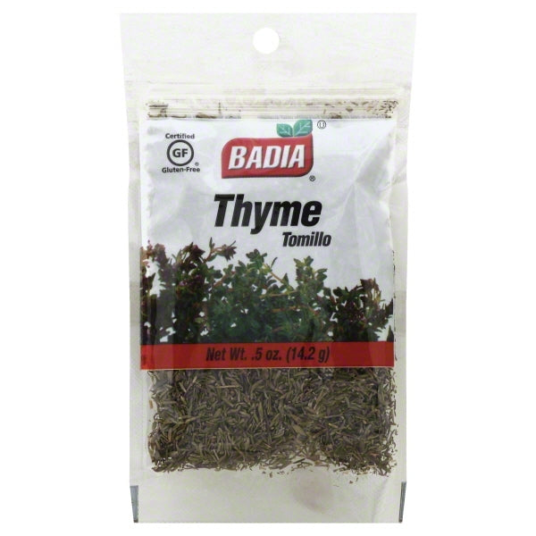 Badia Thyme Leaves; 0.5 Ounces; 12 Per Box; 48 Per Case