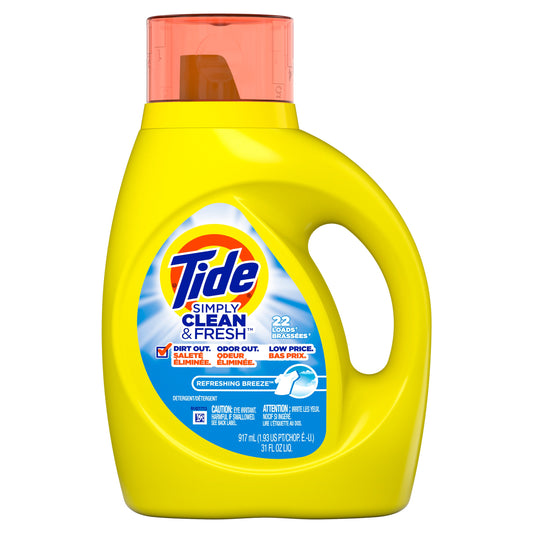 Tide Laundry Detergent Liquid Suds Simply Clean & Fresh; 144 Count; 1 Per Case