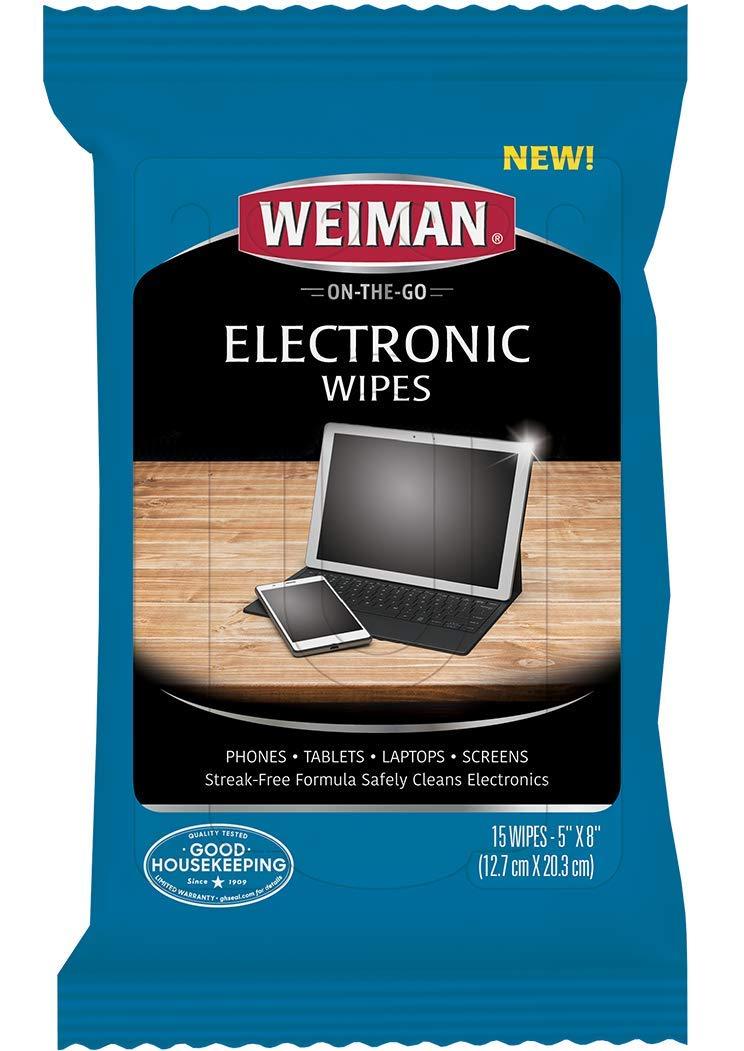 Weiman Products Electronic Wipes Flatpack; 15 Count; 12 Per Case - High Mart Wholesale