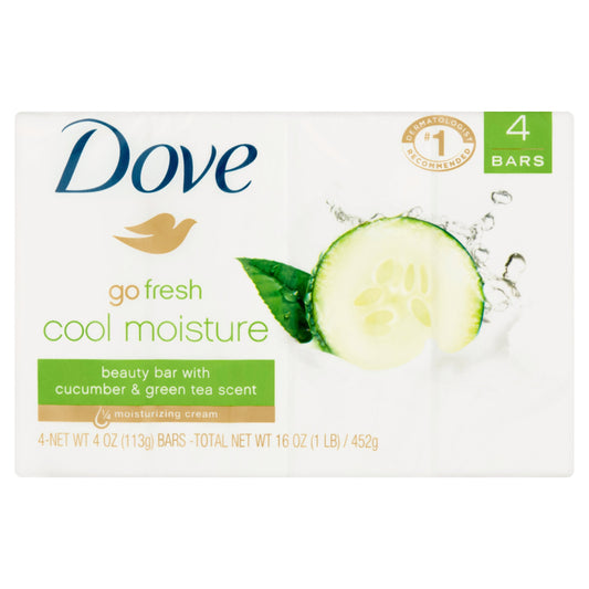 Dove Bar Soap Go Fresh Cool Moisture; 15 Ounces; 18 Per Case