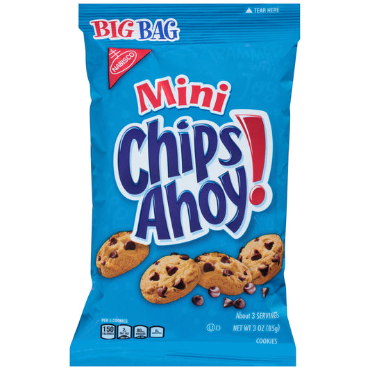 Chips Ahoy Nabisco Mini Snack; 3 Ounces; 12 Per Case - High Mart Wholesale