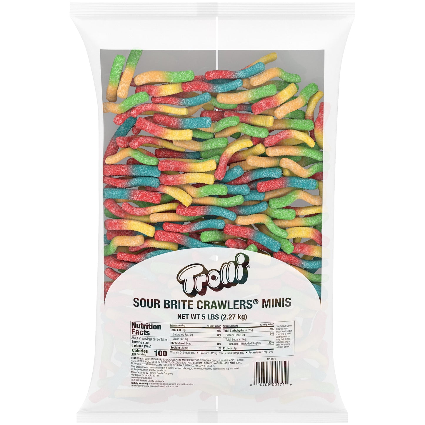 Trolli Candy Crawlers Sour Brite; 80 Ounces; 6 Per Case