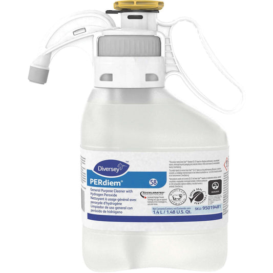 Diversey Floor Cleaner Smart Dose; 47.3 Ounce; 2 Per Case - High Mart Wholesale