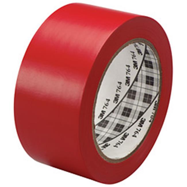 3M Vinyl Tape Red 2"X36yd; 1 Count; 24 Per Case