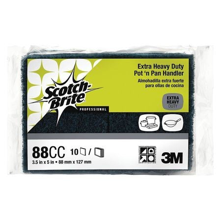 Scotch Brite Extra Heavy Duty Pot & Pan Pad Cash And Carry; 10 Count; 6 Per Case - High Mart Wholesale