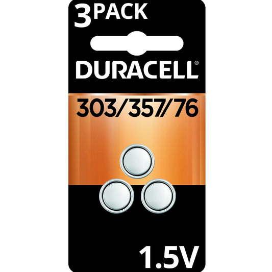 Duracell Duracell Coin Battery 303 357; 3 Count; 6 Per Box; 6 Per Case - High Mart Wholesale