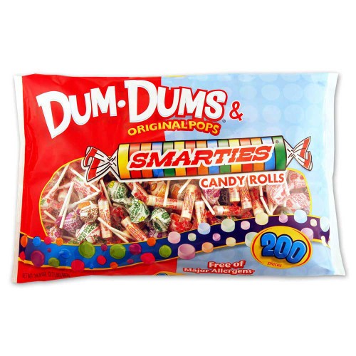 Dum Dums Pops & Smarties Mix Halloween; 34.8 Ounces; 12 Per Case