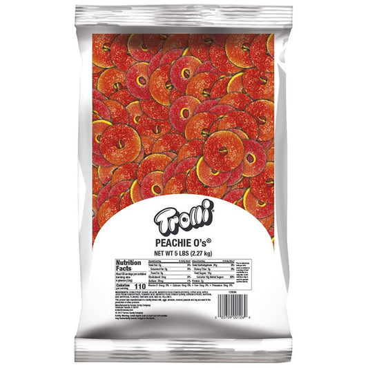 Trolli Candy Peachie O's; 5 Pounds; 6 Per Case