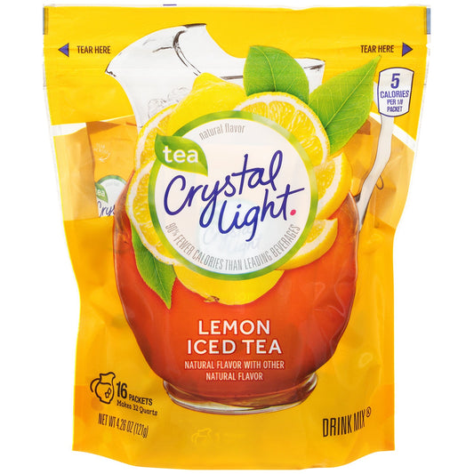 Crystal Light Lemon Iced Tea Powdered Soft Drink; 4.26 Ounces; 12 Per Case - High Mart Wholesale