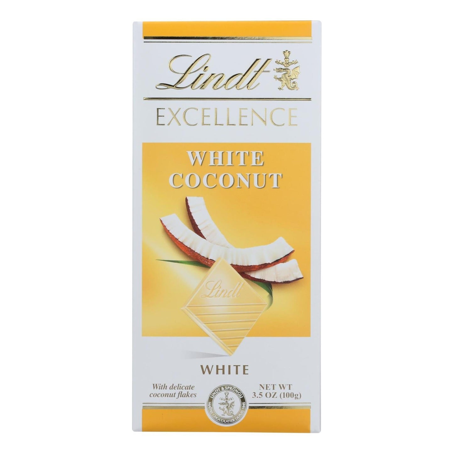 Excellence Chocolate Bar White Coconut; 3.5 Ounces; 12 Per Box; 12 Per Case