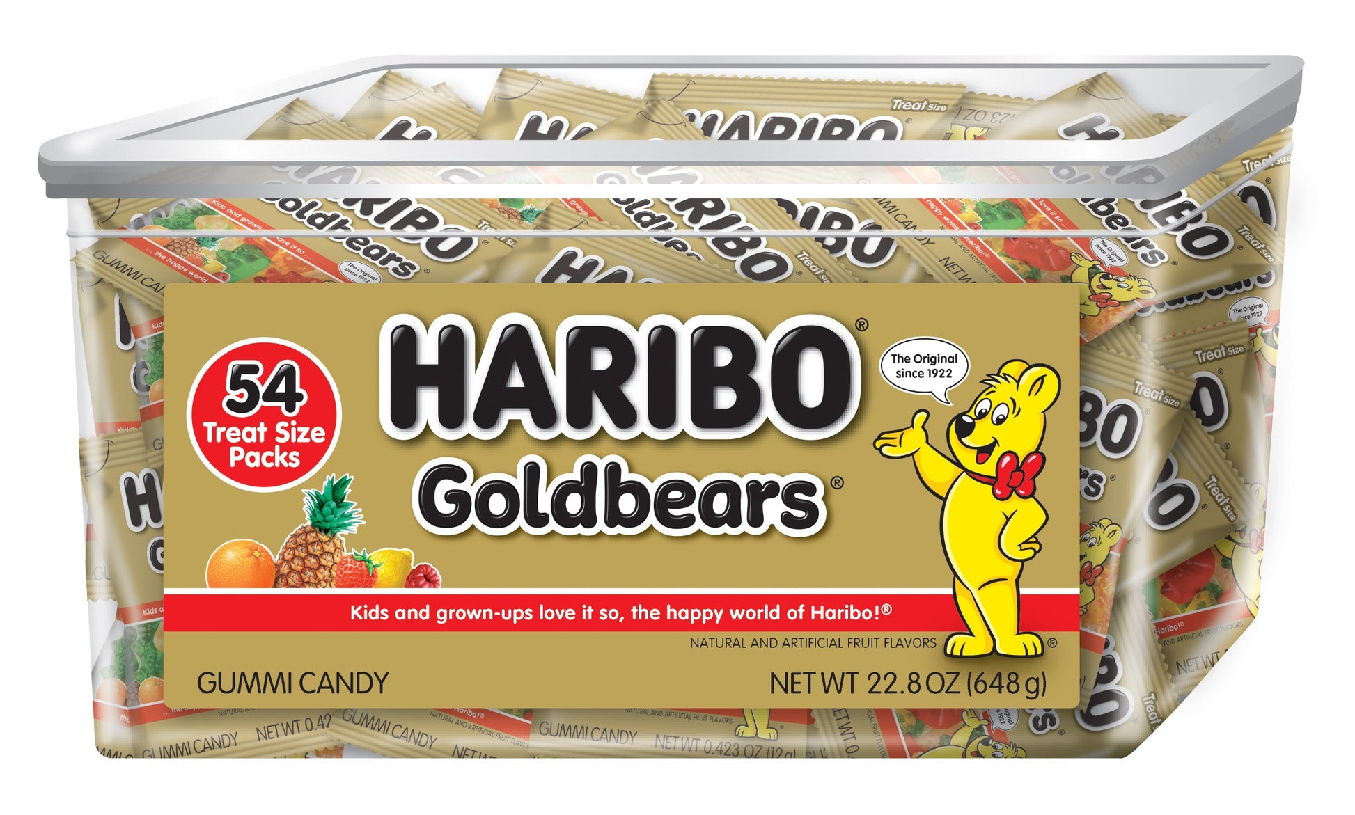 Haribo Confectionery Gummies Gold Bears Gummi Candy; 8 Ounce; 8 Per Case - High Mart Wholesale