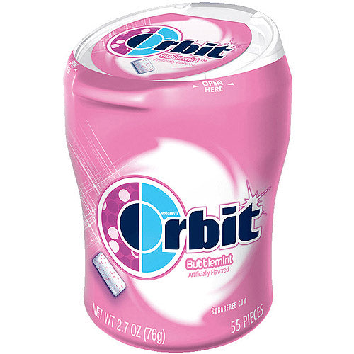 Orbit Gum Bubblemint 55 Piece Bottle; 55 Piece; 4 Per Box; 4 Per Case