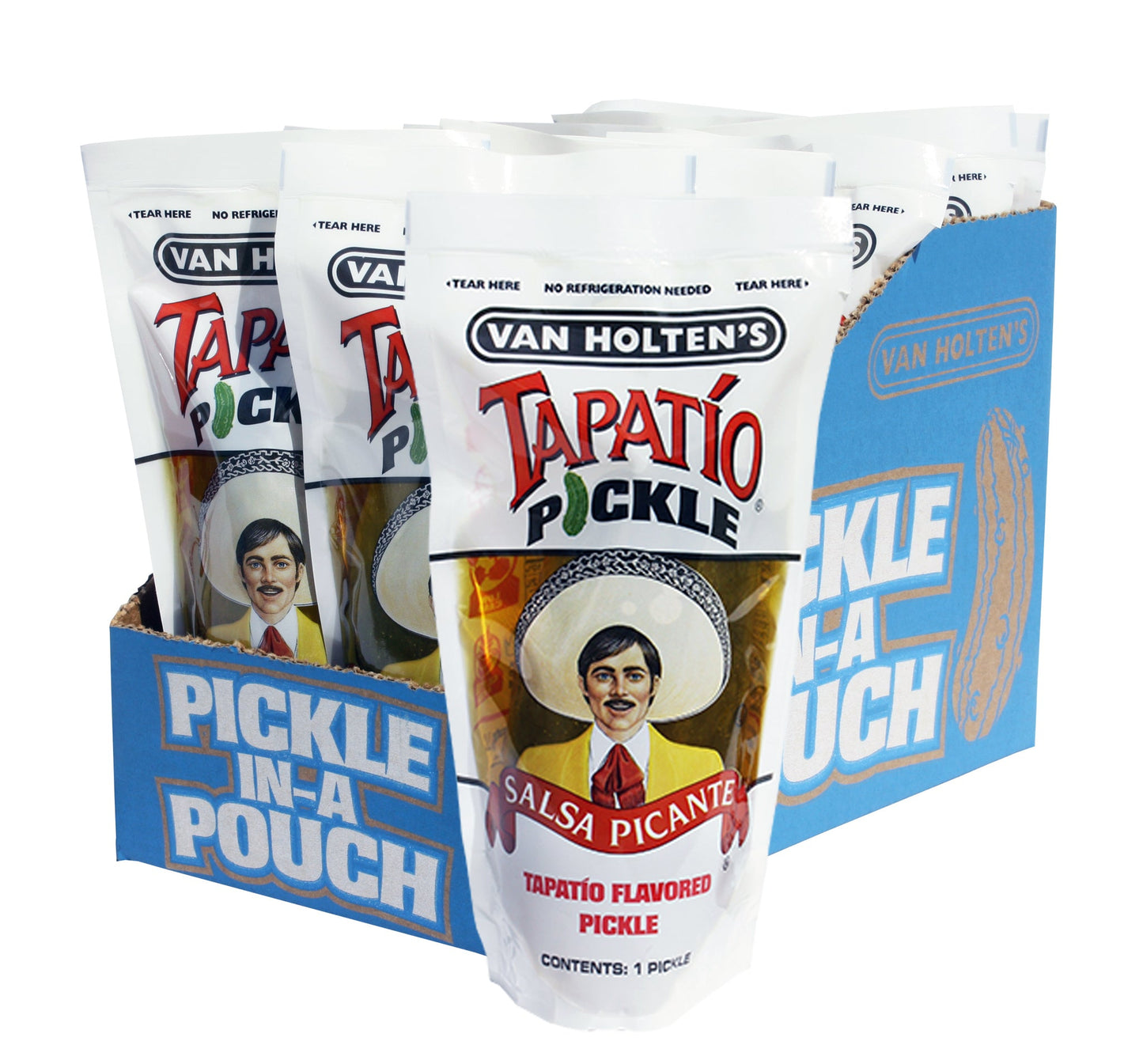 Van Holten's Jumbo Tapatio Pickle Whole Single Serve Pouch; 1 Each; 12 Per Case