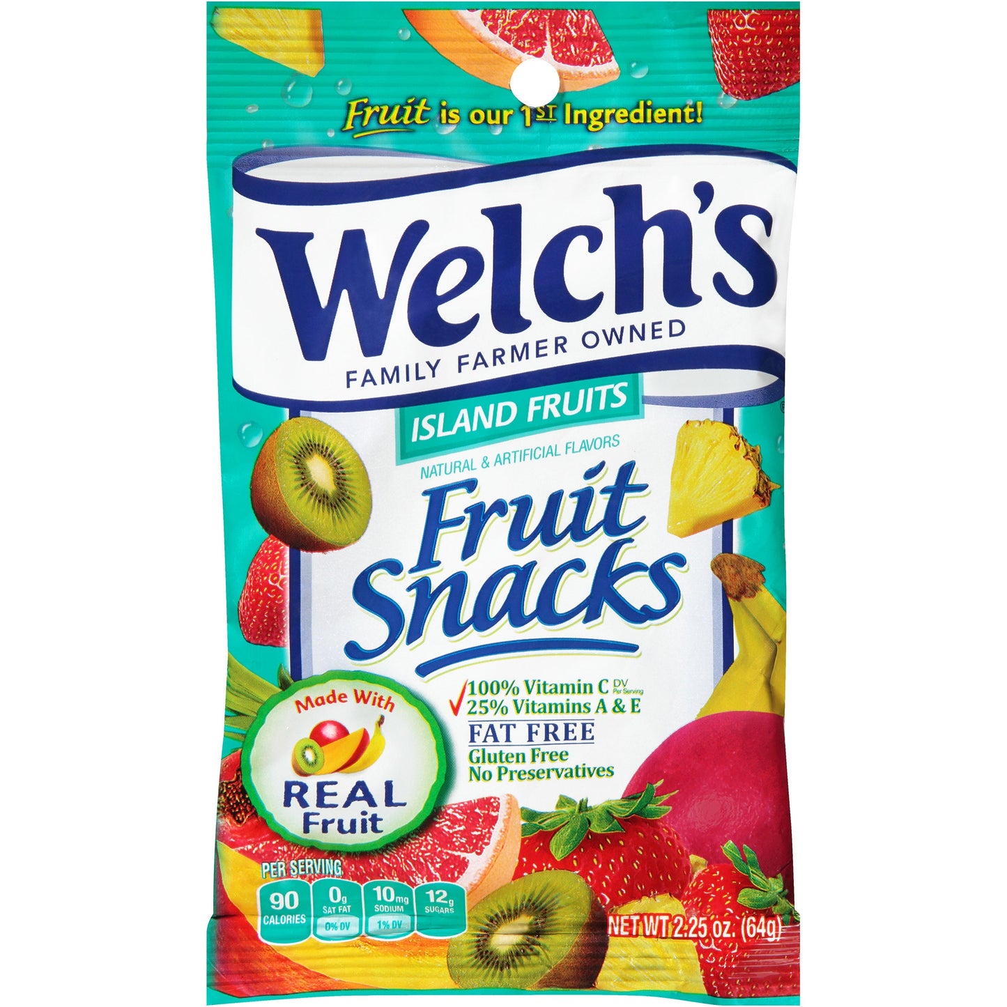 Welch's Island Fruit Mix Fruit Snack; 2.25 Ounces; 48 Per Case