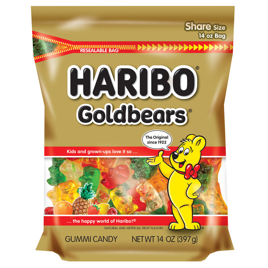 Haribo Gold Bears Stand Up Bag; 14 Ounce; 5 Per Case - High Mart Wholesale