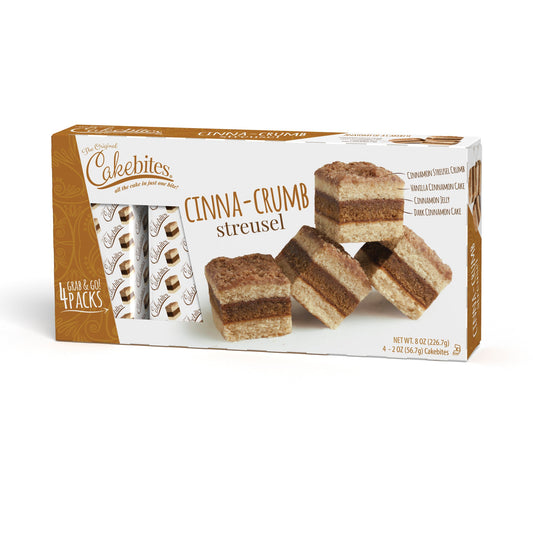 Cookies United Cinna Crumb Cake Bites Family Pack; 8 Ounces; 12 Per Case