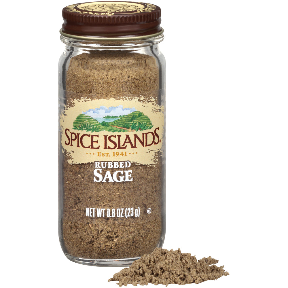 Spice Island Sage Rubbed; 0.8 Ounces; 3 Per Box; 16 Per Case