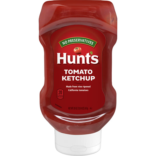 Hunt's Ketchup Bottle; 20 Ounce; 12 Per Case