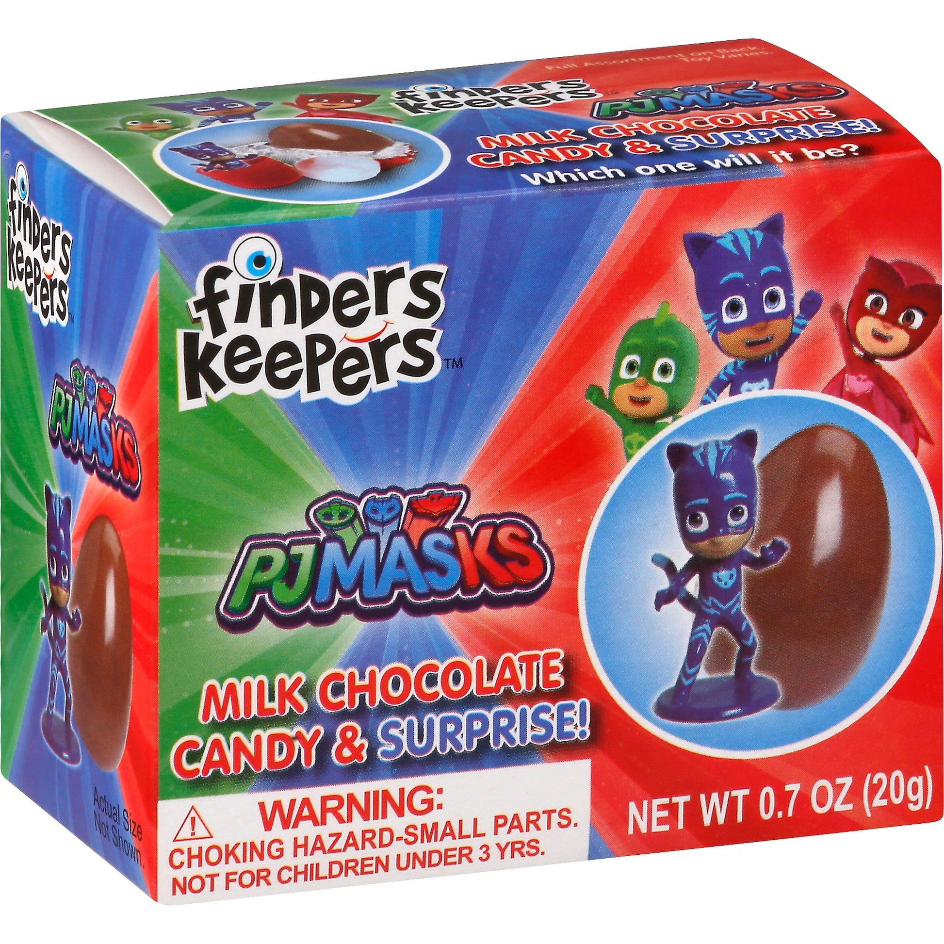 Finders Keepers Pj Masks Chocolate Egg With Toy; 0.7 Ounces; 6 Per Box; 6 Per Case - High Mart Wholesale