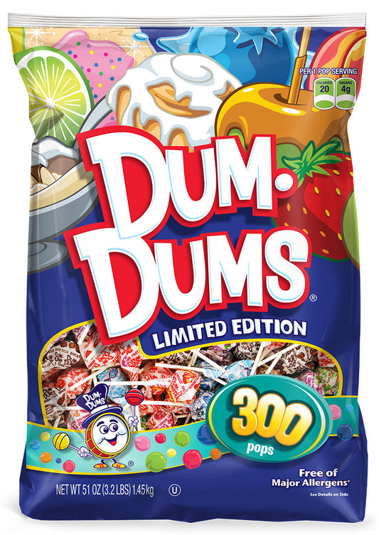 Dum Dums Limited Edition Gusset Bag; 51 Ounces; 3 Per Case