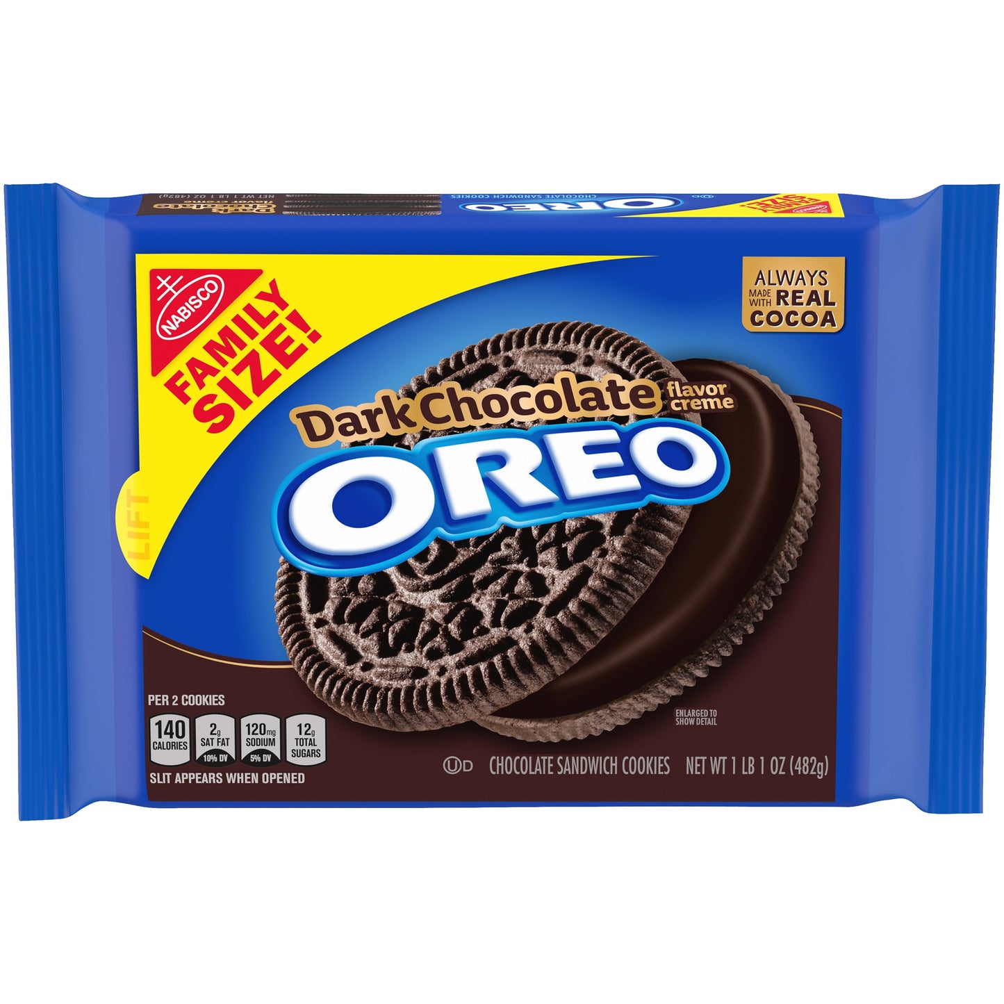 Oreo Dark Chocolate Cookie; 17 Ounces; 12 Per Case - High Mart Wholesale