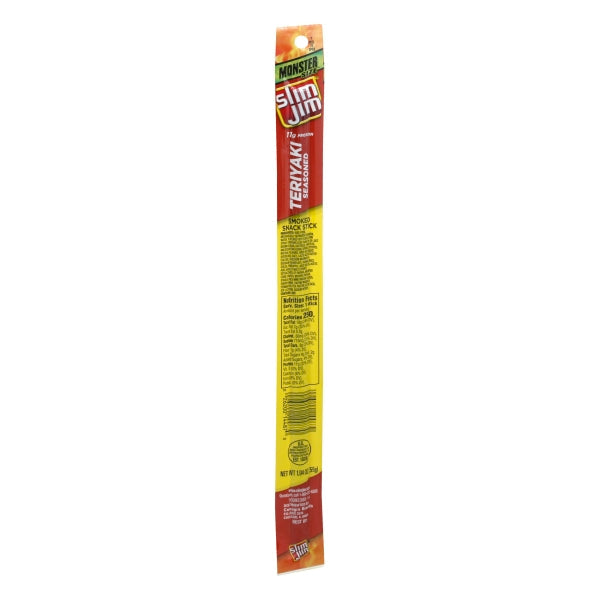 Slim Jim Beef Jerky Monster Teriyaki; 1.94 Ounces; 18 Per Box; 6 Per Case