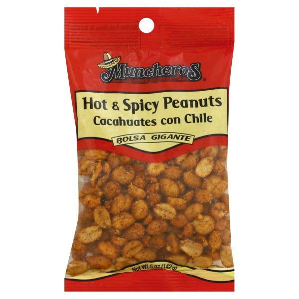 Muncheros Hot And Spicy Peanuts; 5 Ounces; 12 Per Case - High Mart Wholesale