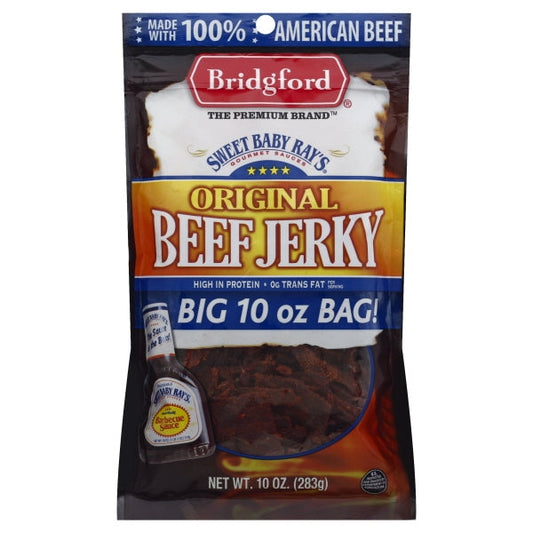 Bridgford Sweet Baby Ray's Beef Jerky Tower Shipper Display - Each Of Original; Sweet & Spicy; Sweet Teriya...; 24 Count; 1 Per Case - High Mart Wholesale