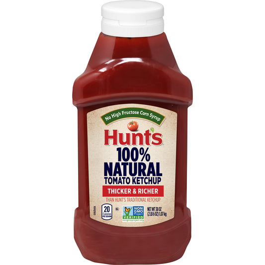 Hunt's Best Ever Ketchup Bottle; 38 Ounce; 12 Per Case