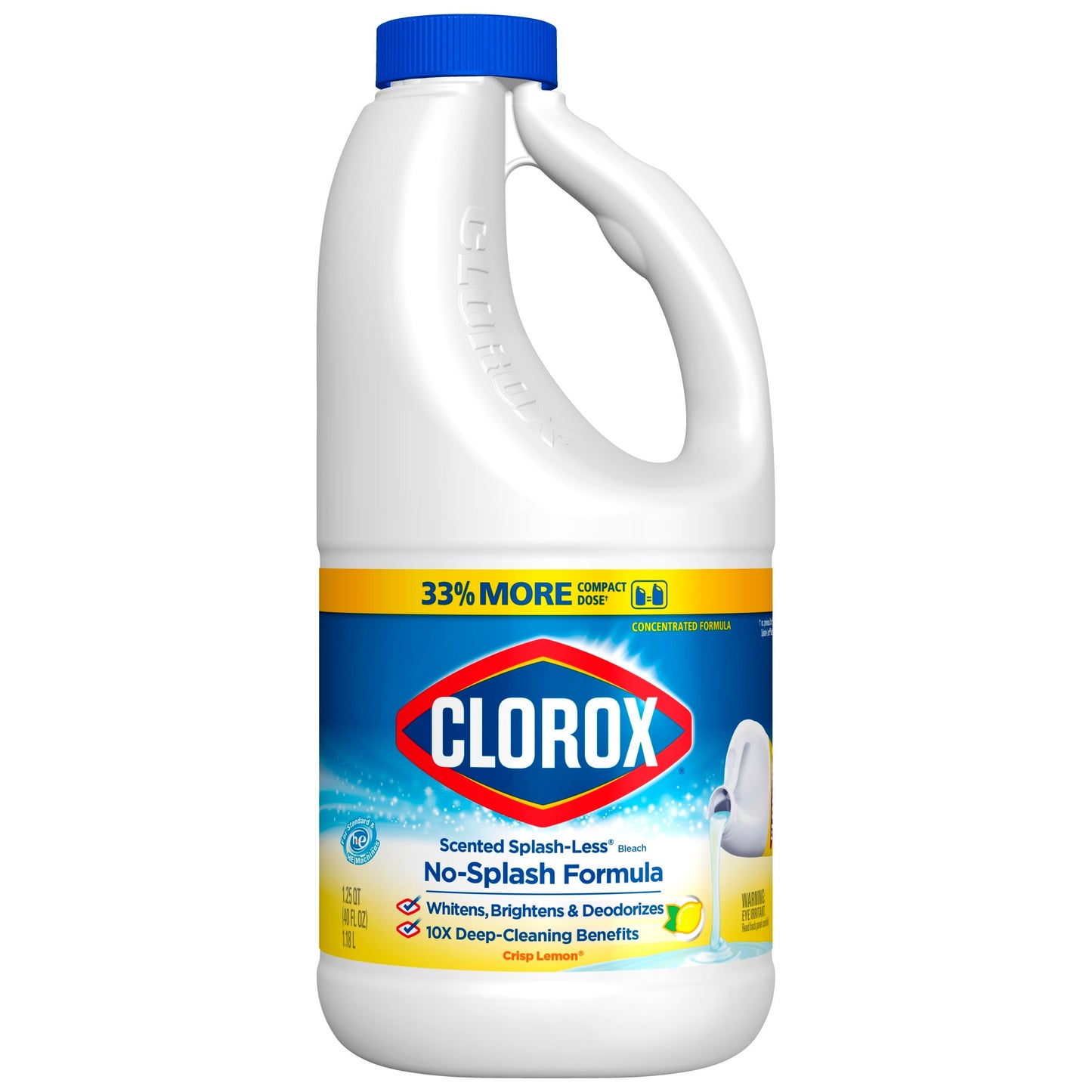 Clorox Splashless Liquid Bleach; 40 Fluid Ounces; 6 Per Case - High Mart Wholesale