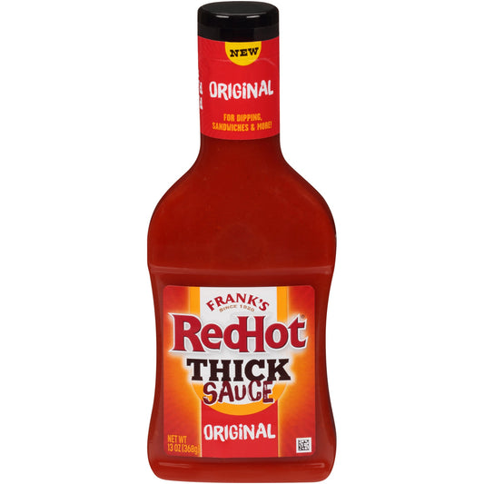 Frank's Redhot Original Thick Hot Sauce Bottle; 13 Ounce; 6 Per Case - High Mart Wholesale